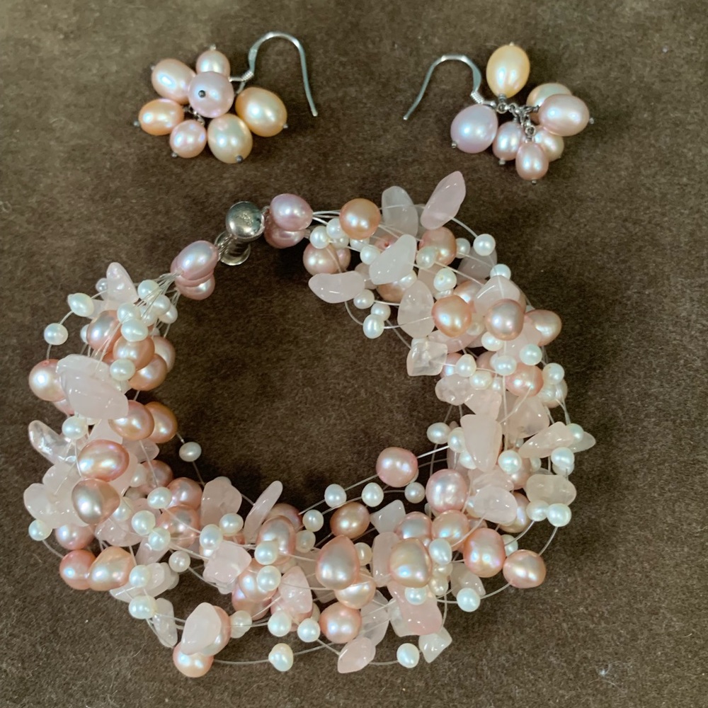 Iridesse bracelet and earrings